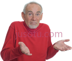 耸肩老人,shrugging PNG