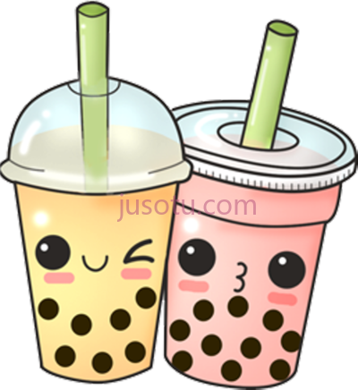 牛奶泡泡茶,bubbletea boba tea cute PNG