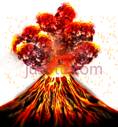 爆发火山PNG