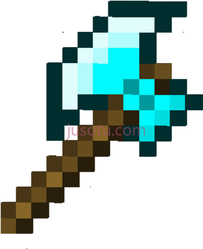 我的世界,minecraft diamond axe PNG