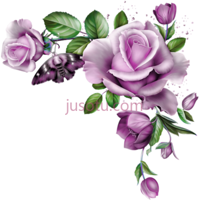 紫色玫瑰角,purple roses clay flowers search diy crafts PNG