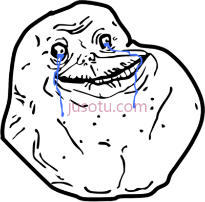 愤怒,forever alone rage face PNG
