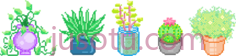 多汁植物,像素 PNG