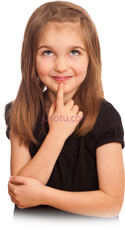 年轻女孩思考,cp girl young thinking PNG