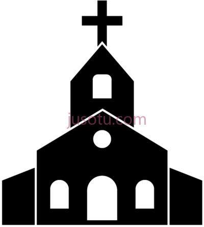教堂,church art black and white PNG