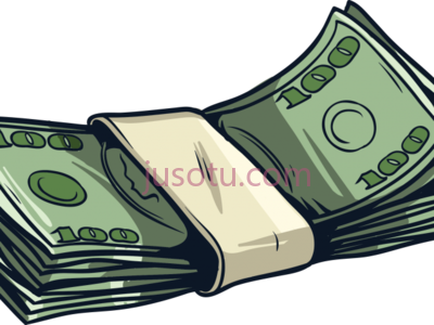 叠钱,cartoon stack money PNG