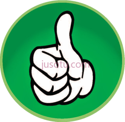 竖起大拇指,up green thumbs PNG
