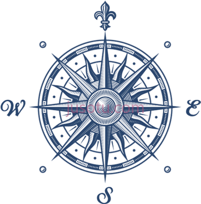 旧罗盘,old compass rose PNG