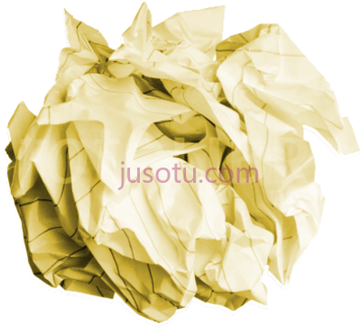 皱巴巴纸球,crumpled paper ball PNG
