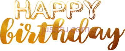 生日快乐,report abuse happy birthday text gold PNG