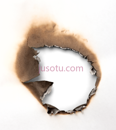 烧纸,hole burned PNG