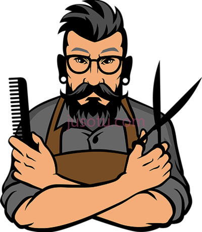 理发师,related decal chief barber shop hipster car jet ski PNG