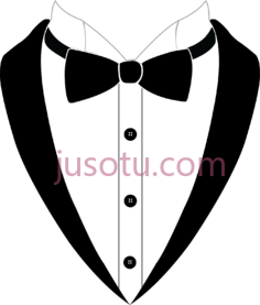 领结燕尾服PNG