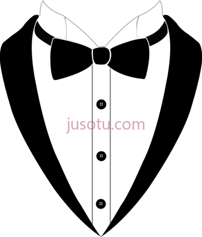 领结燕尾服,bow tie tuxedo black PNG