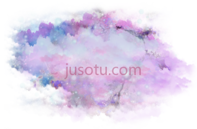 银河紫云,purple clouds galaxy watercolor PNG