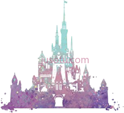 迪士尼城堡,disney cinderella castle silhouette PNG