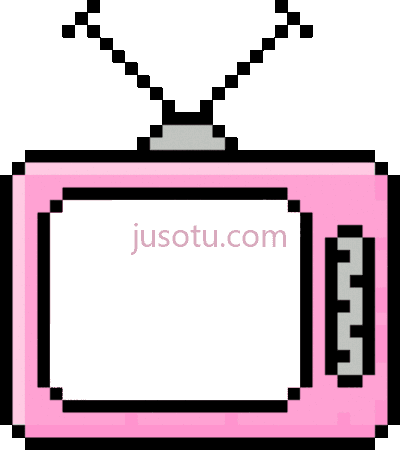 彩色复古电视,colorful retro pastel television PNG