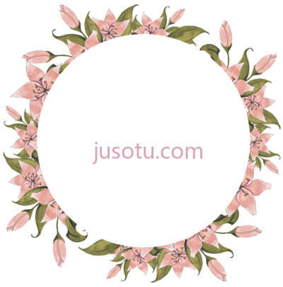 兰花环,this hand painted orchid flower PNG