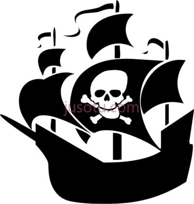 海盗船,pirate ship silhouette PNG