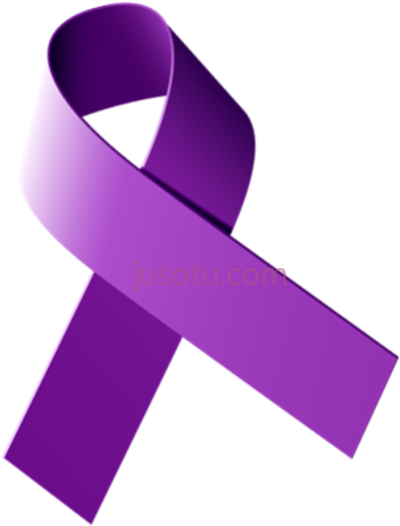 紫丝带,purple ribbon domestic violence PNG