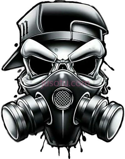 防毒面具,graffiti skull gangster PNG