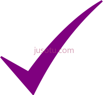 选中标记紫色,check mark purple art red x icon PNG