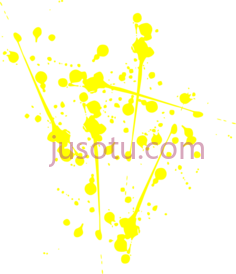 黄漆喷溅PNG