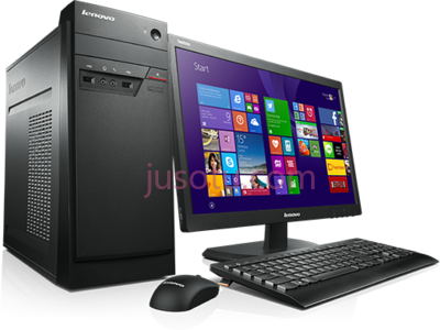 联想台式电脑,lenovo desktop computer PNG