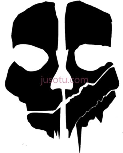 使命召唤面具,call duty ghosts logo PNG