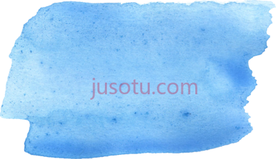 蓝色水彩笔触,blue watercolor brush stroke PNG