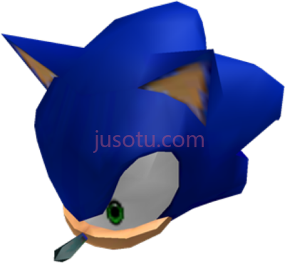 索尼克刺猬,sonic hedgehog head PNG