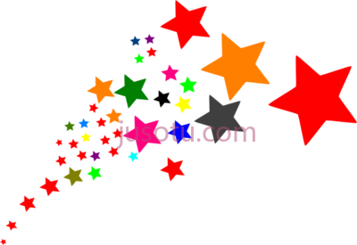 流星,cartoon shooting stars PNG