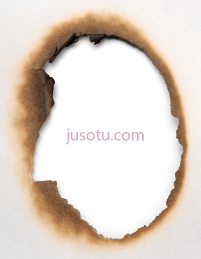 纸烧孔,burn hole burnt paper PNG