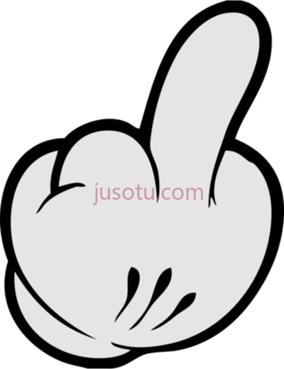 米老鼠手套中指,and coloring pages mickey mouse glove middle finger PNG
