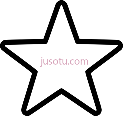 五角星,star outline PNG