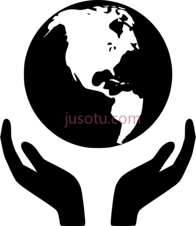 世界牵手,world icon hands holding PNG