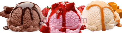 冰淇淋球,scoop ice cream topping PNG