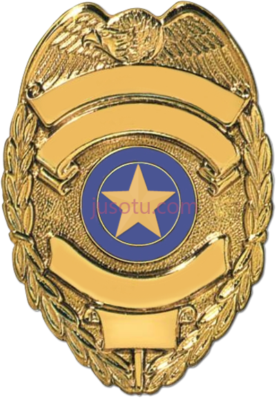 美国警徽,blank police badge american PNG