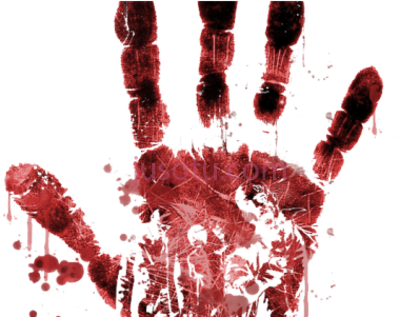 血溅手印,blood splatter frame walpaper PNG