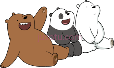 熊熊三贱客,we bare bears PNG