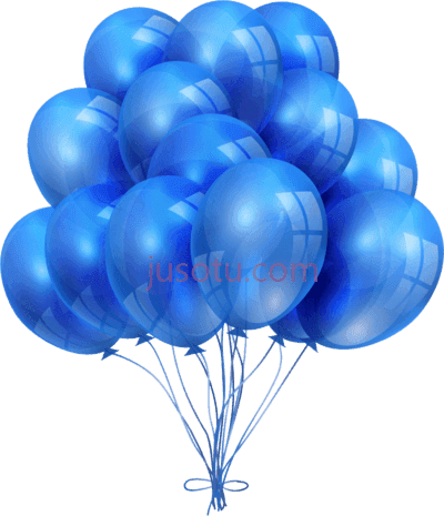 生日蓝气球,family all clients have always been PNG