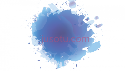 蓝色飞溅,blue splash art colour PNG