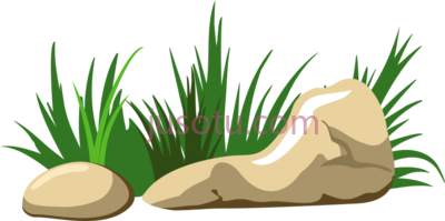 岩石草地,rock grass patch PNG