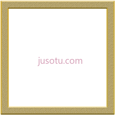 方形金边,square gold frame border PNG