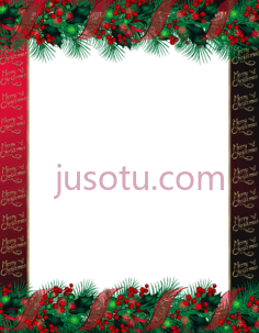 红色圣诞快乐PNG