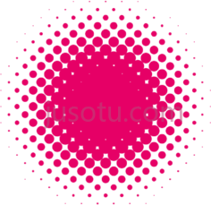 红色半色调圆,halftone circle PNG