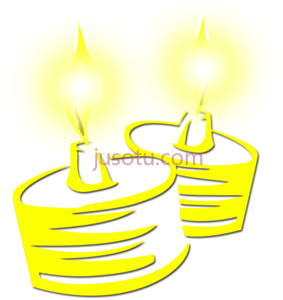 黄色蜡烛,yellow art pelita raya PNG