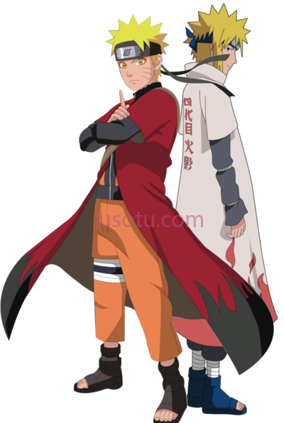 火影忍者波风水门,minato namikaze and naruto uzumaki PNG
