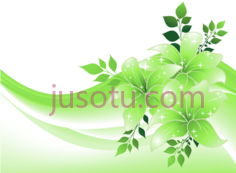 绿色花PNG