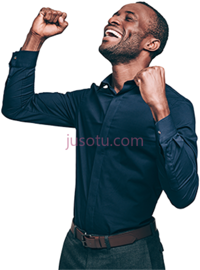 快乐男人,man looking at a tablet PNG